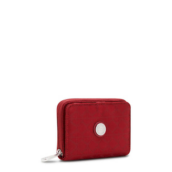 Kipling Money Love Small Wallet Wallets Signature Red | AU 2215LI